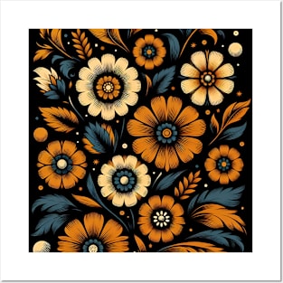 Orange Flowers Posters and Art